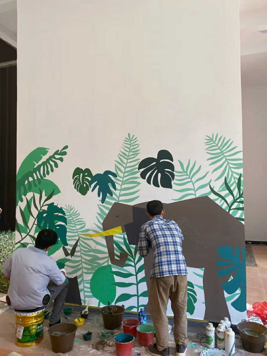 郑州乡村牌坊墙绘