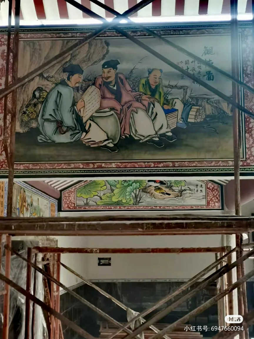 合肥博物馆手绘墙涂鸦