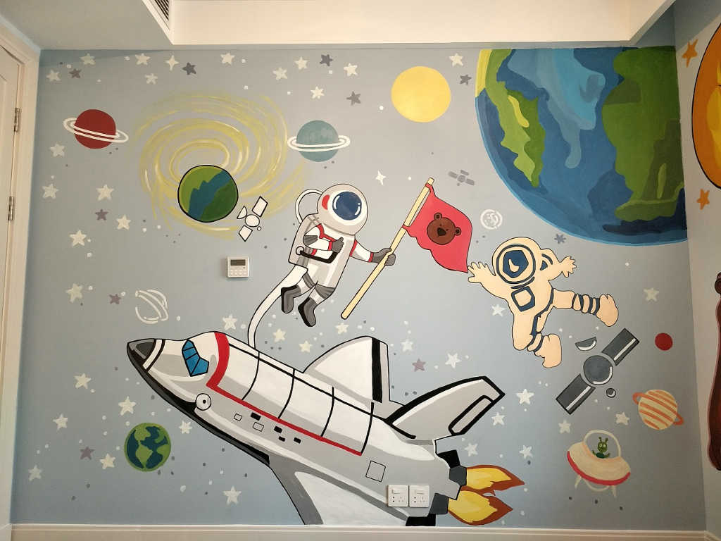 定制停车场墙绘