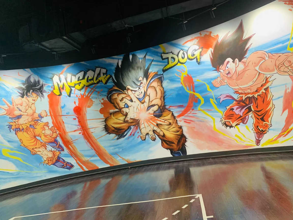 重庆3d立体手绘墙厂家