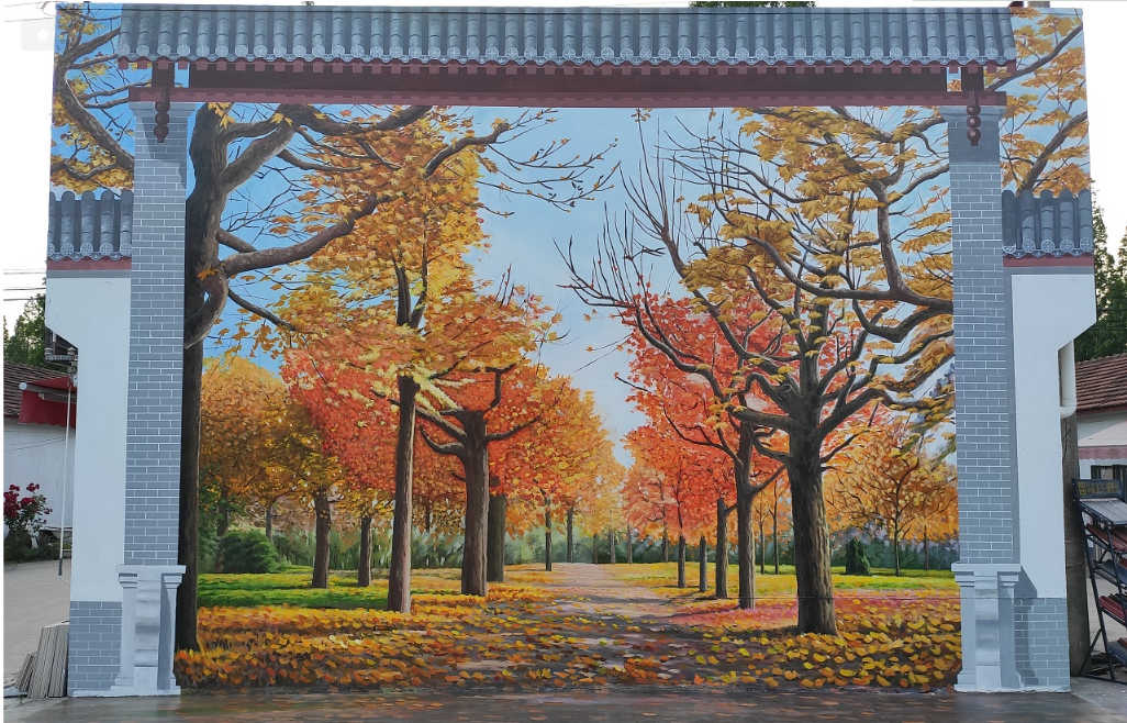 3d新农村墙绘设计