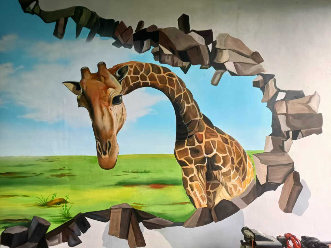 西宁架空层墙绘施工