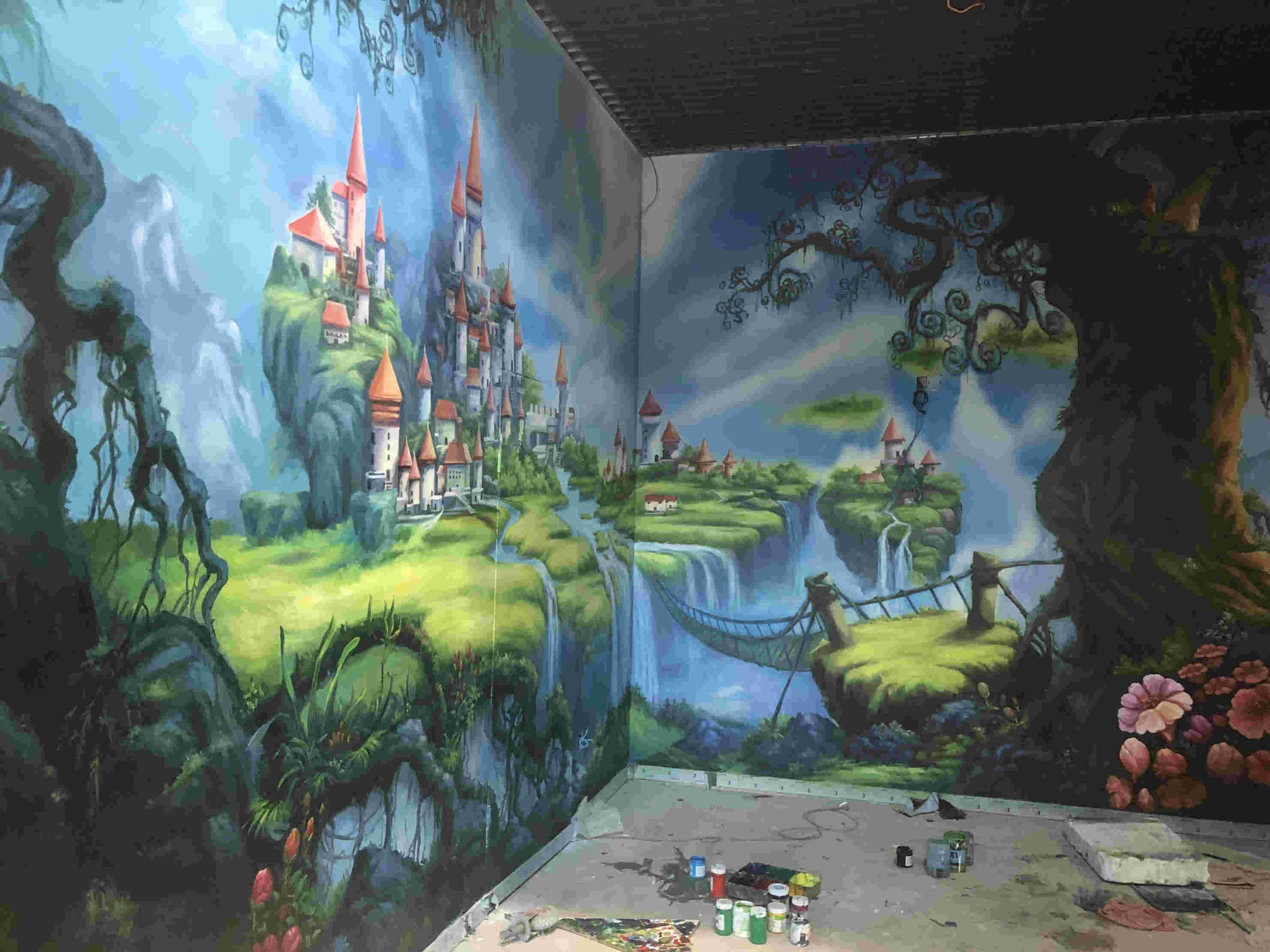 贵阳办公室墙绘公司电话