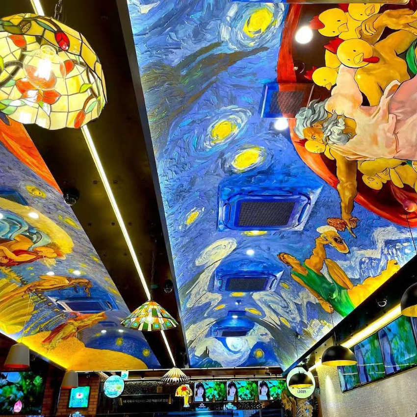 银川社区公园彩绘