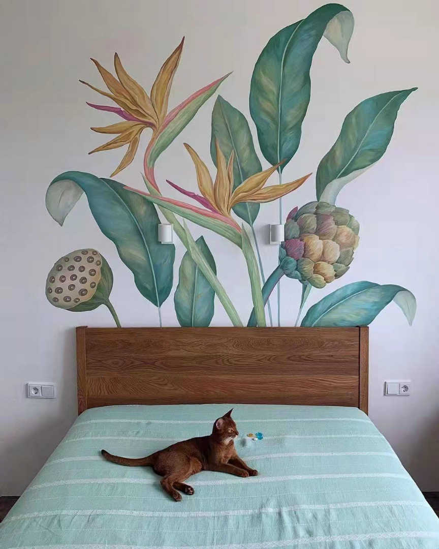 重庆医院文化墙彩绘