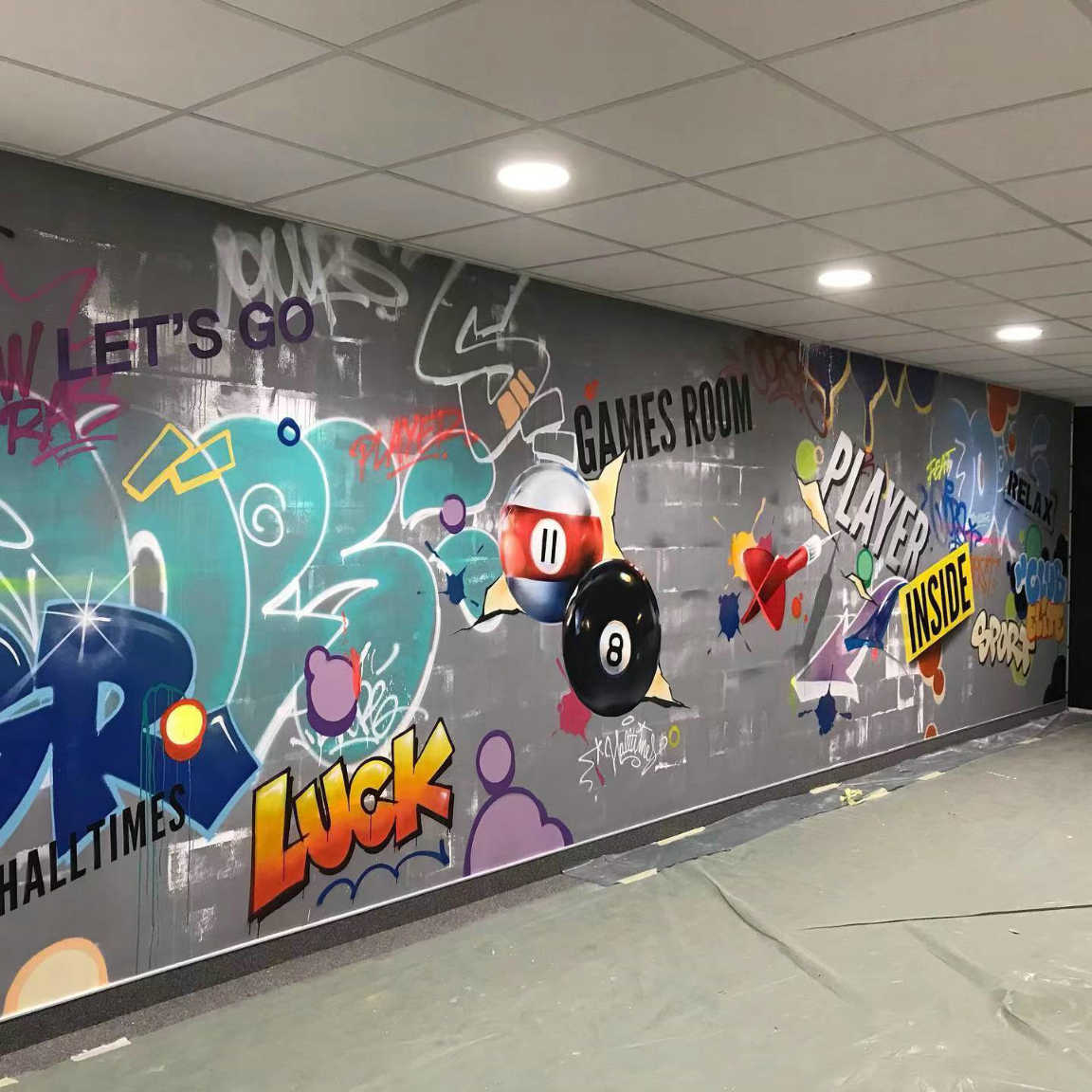 杭州创意打卡墙绘公司