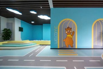 别墅背景墙壁画手绘