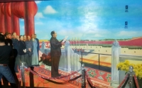 上海壁画背景墙手绘山水