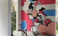 室内游乐场墙绘