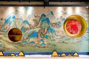 健身房工装墙绘
