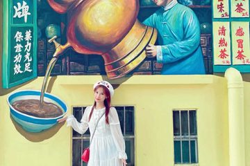 寺庙前横梁彩绘