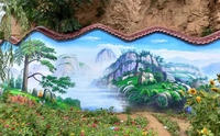 石家庄客厅手绘壁画