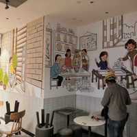 餐厅彩绘墙价格