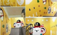 长沙商场墙壁画手绘