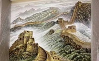西宁实景墙绘