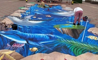 3D立体手绘墙画价格