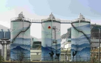 小区架空层休闲区墙绘