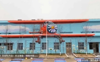 单色样板间墙绘设计
