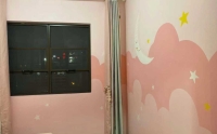 拉萨人工手绘玄关墙画