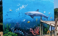 郑州3d手绘立体墙画