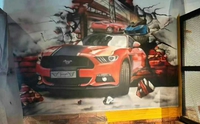 纯手工手绘壁画