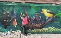 特色酒店手绘墙