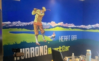 西宁餐饮手绘墙墙绘公司