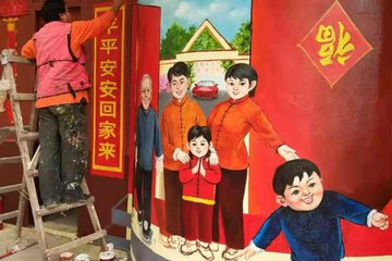手绘墙浮雕公司
